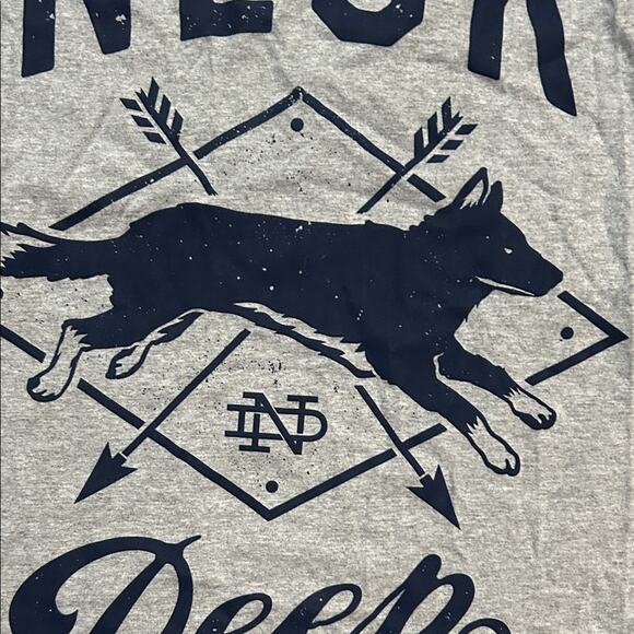 Neck Deep Gray and Blue Raglan Tee with 3/4 Sleeves, Size Large, NWOT - Picture 6 of 11